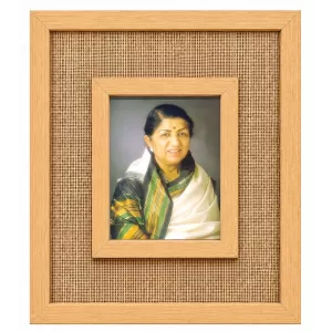 Lata Manjeskar Laminated Jute Wall Photo Frame, 14 X 16 Inch (F175092) Lata Manjeskar Laminated Jute Wall Photo Frame, 14 X 16 Inch (F175092)