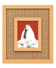 Maa Sarada Laminated Jute Wall Photo Frame, 14 X 16 Inch (F175093)