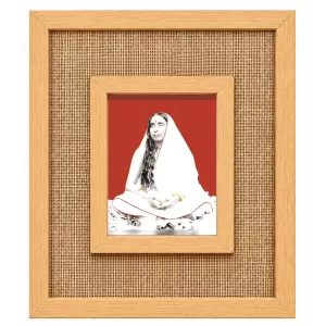 Maa Sarada Laminated Jute Wall Photo Frame, 14 X 16 Inch (F175093) Maa Sarada Laminated Jute Wall Photo Frame, 14 X 16 Inch (F175093)