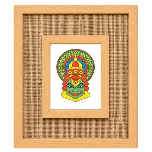 Kathakali Laminated Jute Wall Photo Frame, 14 X 16 Inch (F175096) Kathakali Laminated Jute Wall Photo Frame, 14 X 16 Inch (F175096)