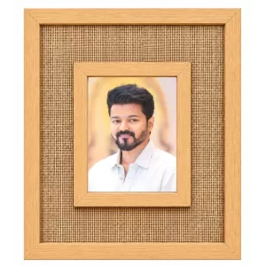 Vijay Thalapati Laminated Jute Wall Photo Frame, 14 X 16 Inch (F175097) Vijay Thalapati Laminated Jute Wall Photo Frame, 14 X 16 Inch (F175097)