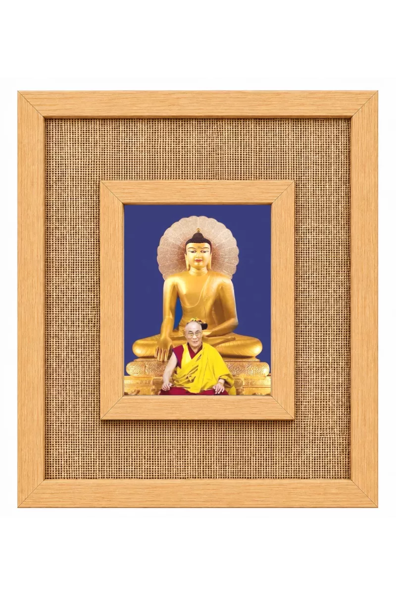 Goutam Buddha Laminated Jute Wall Photo Frame, 14 X 16 Inch (F175099)