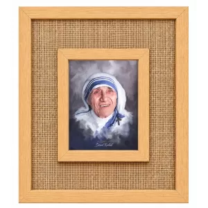 Mother Terassa Laminated Jute Wall Photo Frame, 14 X 16 Inch (F175103) Mother Terassa Laminated Jute Wall Photo Frame, 14 X 16 Inch (F175103)