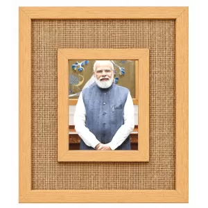 Shree Narandra Modi Laminated Jute Wall Photo Frame, 14 X 16 Inch (F175104) Shree Narandra Modi Laminated Jute Wall Photo Frame, 14 X 16 Inch (F175104)