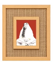 Maa Sarada Laminated Jute Wall Photo Frame, 14 X 16 Inch (F175111)