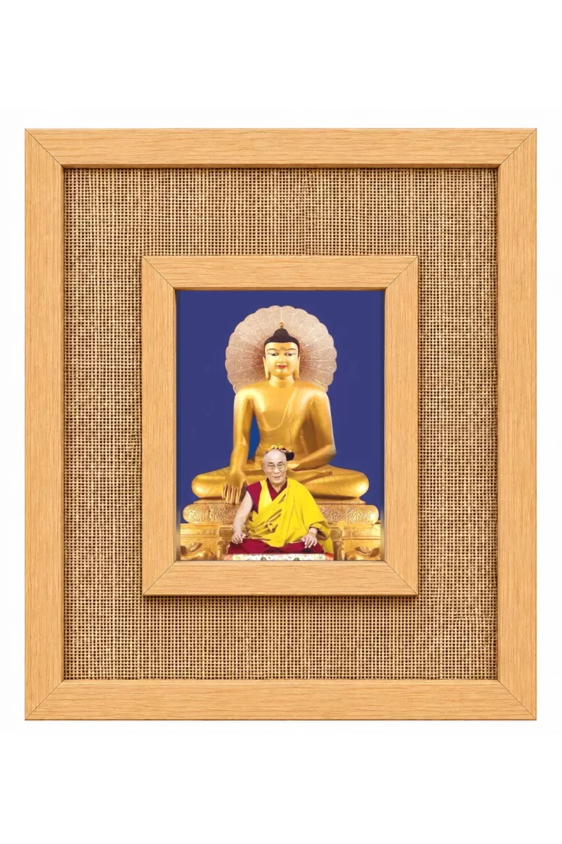 Goutam Buddha Laminated Jute Wall Photo Frame, 14 X 16 Inch (F175112)