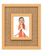 Shree Suvend Adhikari Laminated Jute Wall Photo Frame, 14 X 16 Inch (F175113)