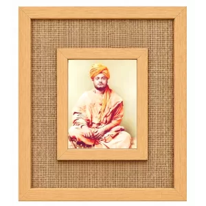 Swami Vibekananda Laminated Jute Wall Photo Frame, 14 X 16 Inch (F175115) Swami Vibekananda Laminated Jute Wall Photo Frame, 14 X 16 Inch (F175115)