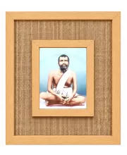Shree Shree Ramkrishna Paramhansa Laminated Jute Wall Photo Frame, 14 X 16 Inch (F175116)