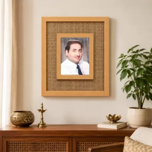 Md. Rafi Laminated Jute Wall Photo Frame, 14 X 16 Inch (F175100) Md. Rafi Laminated Jute Wall Photo Frame, 14 X 16 Inch (F175100)