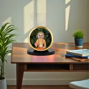 Car Dashboard/Table Top Kapila Muni Metal Golden Photo Stand 2x2 Inches, Compact & Stylish Spiritual Display For Car, Home & Office (Pack Of 1) (F24528) Car Dashboard/Table Top Kapila Muni Metal Golden Photo Stand 2x2 Inches, Compact & Stylish Spiritual Display For Car, Home & Office (Pack Of 1) (F24528)