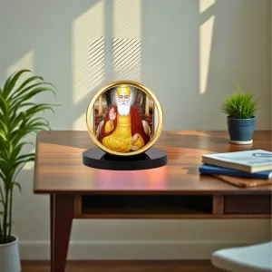Car Dashboard/Table Top Guru Nanak Dev Ji Metal Golden Photo Stand 2x2 Inches, Compact & Stylish Spiritual Display For Car, Home & Office (Pack Of 1) (F24554) Car Dashboard/Table Top Guru Nanak Dev Ji Metal Golden Photo Stand 2x2 Inches, Compact & Stylish Spiritual Display For Car, Home & Office (Pack Of 1) (F24554)