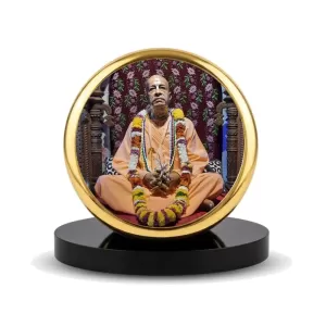 Car Dashboard/Table Top A.C. Bhaktivedanta Swami Prabhupada Metal Golden Photo Stand 2x2 Inches, Compact & Stylish Spiritual Display For Car, Home & Office (Pack Of 1) (F24576) Car Dashboard/Table Top A.C. Bhaktivedanta Swami Prabhupada Metal Golden Photo Stand 2x2 Inches, Compact & Stylish Spiritual Display For Car, Home & Office (Pack Of 1) (F24576)