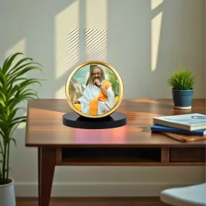 Car Dashboard/Table Top Sri Sri Ravi Shankar Metal Golden Photo Stand 2x2 Inches, Compact & Stylish Spiritual Display For Car, Home & Office (Pack Of 1) (F24599) Car Dashboard/Table Top Sri Sri Ravi Shankar Metal Golden Photo Stand 2x2 Inches, Compact & Stylish Spiritual Display For Car, Home & Office (Pack Of 1) (F24599)