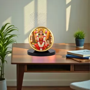 Car Dashboard/Table Top Goddess Lakshmi Metal Golden Photo Stand 2x2 Inches, Compact & Stylish Spiritual Display For Car, Home & Office (Pack Of 1) (F24702) Car Dashboard/Table Top Goddess Lakshmi Metal Golden Photo Stand 2x2 Inches, Compact & Stylish Spiritual Display For Car, Home & Office (Pack Of 1) (F24702)