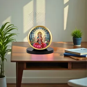 Car Dashboard/Table Top Gayatri Mata Metal Golden Photo Stand 2x2 Inches, Compact & Stylish Spiritual Display For Car, Home & Office (Pack Of 1) (F24722) Car Dashboard/Table Top Gayatri Mata Metal Golden Photo Stand 2x2 Inches, Compact & Stylish Spiritual Display For Car, Home & Office (Pack Of 1) (F24722)