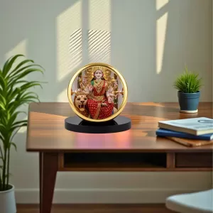 Car Dashboard/Table Top Goddess Durga Metal Golden Photo Stand 2x2 Inches, Compact & Stylish Spiritual Display For Car, Home & Office (Pack Of 1) (F24725) Car Dashboard/Table Top Goddess Durga Metal Golden Photo Stand 2x2 Inches, Compact & Stylish Spiritual Display For Car, Home & Office (Pack Of 1) (F24725)