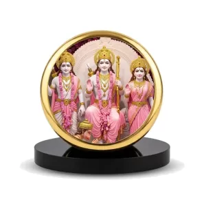 Car Dashboard/Table Top Lord Rama, Goddess Sita, Lakshmana, And Hanuman Metal Golden Photo Stand 2x2 Inches, Compact & Stylish Spiritual Display For Car, Home & Office (Pack Of 1) (F24729) Car Dashboard/Table Top Lord Rama, Goddess Sita, Lakshmana, And Hanuman Metal Golden Photo Stand 2x2 Inches, Compact & Stylish Spiritual Display For Car, Home & Office (Pack Of 1) (F24729)