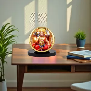 Car Dashboard/Table Top Panchmukhi Hanuman Metal Golden Photo Stand 2x2 Inches, Compact & Stylish Spiritual Display For Car, Home & Office (Pack Of 1) (F24755) Car Dashboard/Table Top Panchmukhi Hanuman Metal Golden Photo Stand 2x2 Inches, Compact & Stylish Spiritual Display For Car, Home & Office (Pack Of 1) (F24755)
