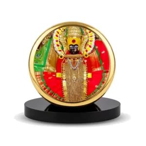 Car Dashboard/Table Top Goddess Mahalakshmi Metal Golden Photo Stand 2x2 Inches, Compact & Stylish Spiritual Display For Car, Home & Office (Pack Of 1) (F24759) Car Dashboard/Table Top Goddess Mahalakshmi Metal Golden Photo Stand 2x2 Inches, Compact & Stylish Spiritual Display For Car, Home & Office (Pack Of 1) (F24759)