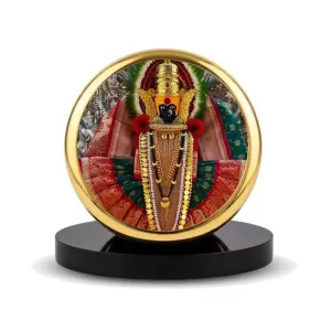 Car Dashboard/Table Top Goddess Mahalakshmi Metal Golden Photo Stand 2x2 Inches, Compact & Stylish Spiritual Display For Car, Home & Office (Pack Of 1) (F24760) Car Dashboard/Table Top Goddess Mahalakshmi Metal Golden Photo Stand 2x2 Inches, Compact & Stylish Spiritual Display For Car, Home & Office (Pack Of 1) (F24760)