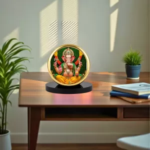 Car Dashboard/Table Top Lord Ganesha Metal Golden Photo Stand 2x2 Inches, Compact & Stylish Spiritual Display For Car, Home & Office (Pack Of 1) (F24768) Car Dashboard/Table Top Lord Ganesha Metal Golden Photo Stand 2x2 Inches, Compact & Stylish Spiritual Display For Car, Home & Office (Pack Of 1) (F24768)