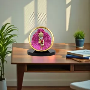 Car Dashboard/Table Top Laddu Gopal Metal Golden Photo Stand 2x2 Inches, Compact & Stylish Spiritual Display For Car, Home & Office (Pack Of 1) (F24805) Car Dashboard/Table Top Laddu Gopal Metal Golden Photo Stand 2x2 Inches, Compact & Stylish Spiritual Display For Car, Home & Office (Pack Of 1) (F24805)