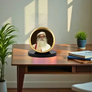 Car Dashboard/Table Top Sadhguru Metal Golden Photo Stand 2x2 Inches, Compact & Stylish Spiritual Display For Car, Home & Office (Pack Of 1) (F24807) Car Dashboard/Table Top Sadhguru Metal Golden Photo Stand 2x2 Inches, Compact & Stylish Spiritual Display For Car, Home & Office (Pack Of 1) (F24807)