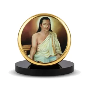 Car Dashboard/Table Top Srimanta Sankardev Metal Golden Photo Stand 2x2 Inches, Compact & Stylish Spiritual Display For Car, Home & Office (Pack Of 1) (F24811) Car Dashboard/Table Top Srimanta Sankardev Metal Golden Photo Stand 2x2 Inches, Compact & Stylish Spiritual Display For Car, Home & Office (Pack Of 1) (F24811)