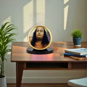 Car Dashboard/Table Top Paramahansa Yogananda Metal Golden Photo Stand 2x2 Inches, Compact & Stylish Spiritual Display For Car, Home & Office (Pack Of 1) (F24822) Car Dashboard/Table Top Paramahansa Yogananda Metal Golden Photo Stand 2x2 Inches, Compact & Stylish Spiritual Display For Car, Home & Office (Pack Of 1) (F24822)