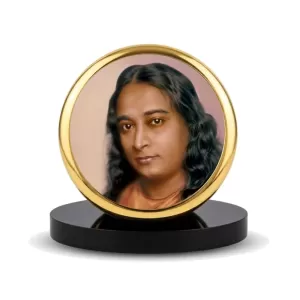 Car Dashboard/Table Top Paramahansa Yogananda Metal Golden Photo Stand 2x2 Inches, Compact & Stylish Spiritual Display For Car, Home & Office (Pack Of 1) (F24823) Car Dashboard/Table Top Paramahansa Yogananda Metal Golden Photo Stand 2x2 Inches, Compact & Stylish Spiritual Display For Car, Home & Office (Pack Of 1) (F24823)