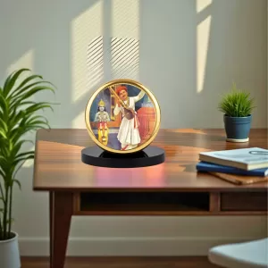 Car Dashboard/Table Top Sant Namdev Maharaj Metal Golden Photo Stand 2x2 Inches, Compact & Stylish Spiritual Display For Car, Home & Office (Pack Of 1) (F24830) Car Dashboard/Table Top Sant Namdev Maharaj Metal Golden Photo Stand 2x2 Inches, Compact & Stylish Spiritual Display For Car, Home & Office (Pack Of 1) (F24830)