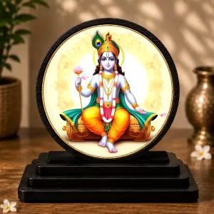 Premium Wooden Lord Dhanvantari Showpiece For Car Dashboard & Office Table | 4 X 4.5 Inch Sublimation Printed Decorative Stand | 4 Mm MDF | Home Decor | Made In India (F33248) Premium Wooden Lord Dhanvantari Showpiece For Car Dashboard & Office Table | 4 X 4.5 Inch Sublimation Printed Decorative Stand | 4 Mm MDF | Home Decor | Made In India (F33248)