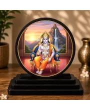 Premium Wooden  Lord Ram Showpiece For Car Dashboard & Office Table | 4 X 4.5 Inch Sublimation Printed Decorative Stand | 4 Mm MDF | Home Decor | Made In India (F33251)