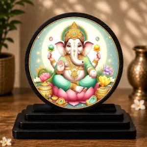 Premium Wooden Lord Ganesha Showpiece For Car Dashboard & Office Table | 4 X 4.5 Inch Sublimation Printed Decorative Stand | 4 Mm MDF | Home Decor | Made In India (F33290) Premium Wooden Lord Ganesha Showpiece For Car Dashboard & Office Table | 4 X 4.5 Inch Sublimation Printed Decorative Stand | 4 Mm MDF | Home Decor | Made In India (F33290)