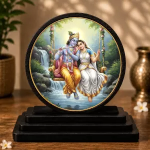 Premium Wooden Radha Krishna Showpiece For Car Dashboard & Office Table | 4 X 4.5 Inch Sublimation Printed Decorative Stand | 4 Mm MDF | Home Decor | Made In India (F33352) Premium Wooden Radha Krishna Showpiece For Car Dashboard & Office Table | 4 X 4.5 Inch Sublimation Printed Decorative Stand | 4 Mm MDF | Home Decor | Made In India (F33352)