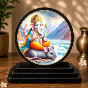 Premium Wooden Lord Ganesh Showpiece For Car Dashboard & Office Table | 4 X 4.5 Inch Sublimation Printed Decorative Stand | 4 Mm MDF | Home Decor | Made In India (F33365) Premium Wooden Lord Ganesh Showpiece For Car Dashboard & Office Table | 4 X 4.5 Inch Sublimation Printed Decorative Stand | 4 Mm MDF | Home Decor | Made In India (F33365)