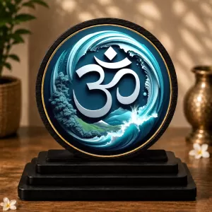 Premium Wooden Om Symbol Showpiece For Car Dashboard & Office Table | 4 X 4.5 Inch Sublimation Printed Decorative Stand | 4 Mm MDF | Home Decor | Made In India (F33393) Premium Wooden Om Symbol Showpiece For Car Dashboard & Office Table | 4 X 4.5 Inch Sublimation Printed Decorative Stand | 4 Mm MDF | Home Decor | Made In India (F33393)