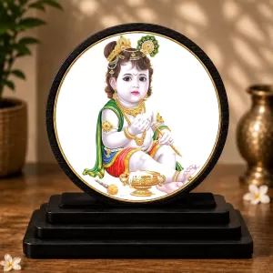 Premium Wooden Bal Kishna Showpiece For Car Dashboard & Office Table | 4 X 4.5 Inch Sublimation Printed Decorative Stand | 4 Mm MDF | Home Decor | Made In India (F33439) Premium Wooden Bal Kishna Showpiece For Car Dashboard & Office Table | 4 X 4.5 Inch Sublimation Printed Decorative Stand | 4 Mm MDF | Home Decor | Made In India (F33439)