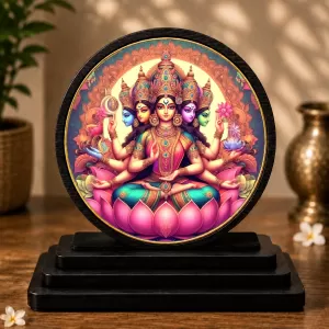 Premium Wooden Gayatri Mata Showpiece For Car Dashboard & Office Table | 4 X 4.5 Inch Sublimation Printed Decorative Stand | 4 Mm MDF | Home Decor | Made In India (F33442) Premium Wooden Gayatri Mata Showpiece For Car Dashboard & Office Table | 4 X 4.5 Inch Sublimation Printed Decorative Stand | 4 Mm MDF | Home Decor | Made In India (F33442)