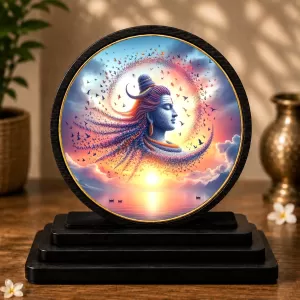 Premium Wooden Lord Shiva Showpiece For Car Dashboard & Office Table | 4 X 4.5 Inch Sublimation Printed Decorative Stand | 4 Mm MDF | Home Decor | Made In India (F33458) Premium Wooden Lord Shiva Showpiece For Car Dashboard & Office Table | 4 X 4.5 Inch Sublimation Printed Decorative Stand | 4 Mm MDF | Home Decor | Made In India (F33458)
