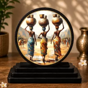 Premium Wooden Black Girl Canvas Wall Art Showpiece For Car Dashboard & Office Table | 4 X 4.5 Inch Sublimation Printed Decorative Stand | 4 Mm MDF | Home Decor | Made In India (F33459) Premium Wooden Black Girl Canvas Wall Art Showpiece For Car Dashboard & Office Table | 4 X 4.5 Inch Sublimation Printed Decorative Stand | 4 Mm MDF | Home Decor | Made In India (F33459)