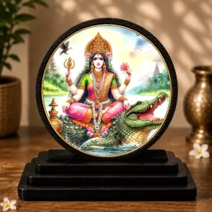 Premium Wooden Goddess Ganga Showpiece For Car Dashboard & Office Table | 4 X 4.5 Inch Sublimation Printed Decorative Stand | 4 Mm MDF | Home Decor | Made In India (F33468) Premium Wooden Goddess Ganga Showpiece For Car Dashboard & Office Table | 4 X 4.5 Inch Sublimation Printed Decorative Stand | 4 Mm MDF | Home Decor | Made In India (F33468)