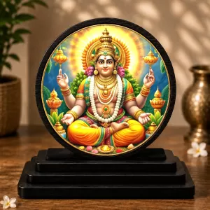 Premium Wooden Lord Kubera Showpiece For Car Dashboard & Office Table | 4 X 4.5 Inch Sublimation Printed Decorative Stand | 4 Mm MDF | Home Decor | Made In India (F33488) Premium Wooden Lord Kubera Showpiece For Car Dashboard & Office Table | 4 X 4.5 Inch Sublimation Printed Decorative Stand | 4 Mm MDF | Home Decor | Made In India (F33488)