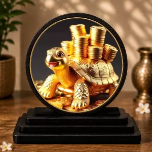 Premium Wooden Golden Tortoise Showpiece For Car Dashboard & Office Table | 4 X 4.5 Inch Sublimation Printed Decorative Stand | 4 Mm MDF | Home Decor | Made In India (F33548) Premium Wooden Golden Tortoise Showpiece For Car Dashboard & Office Table | 4 X 4.5 Inch Sublimation Printed Decorative Stand | 4 Mm MDF | Home Decor | Made In India (F33548)