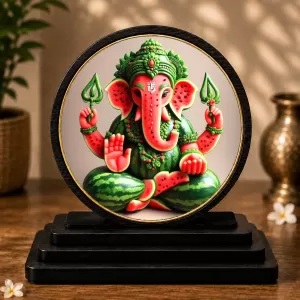 Premium Wooden Lord Ganesha Showpiece For Car Dashboard & Office Table | 4 X 4.5 Inch Sublimation Printed Decorative Stand | 4 Mm MDF | Home Decor | Made In India (F33554) Premium Wooden Lord Ganesha Showpiece For Car Dashboard & Office Table | 4 X 4.5 Inch Sublimation Printed Decorative Stand | 4 Mm MDF | Home Decor | Made In India (F33554)