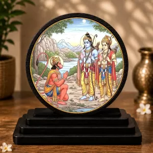 Premium Wooden Lord Ram, Lakshman & Hanuman Showpiece For Car Dashboard & Office Table | 4 X 4.5 Inch Sublimation Printed Decorative Stand | 4 Mm MDF | Home Decor | Made In India (F33580) Premium Wooden Lord Ram, Lakshman & Hanuman Showpiece For Car Dashboard & Office Table | 4 X 4.5 Inch Sublimation Printed Decorative Stand | 4 Mm MDF | Home Decor | Made In India (F33580)