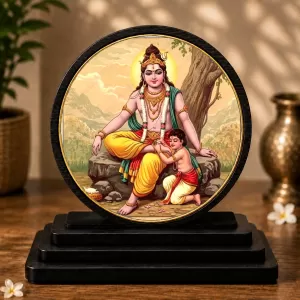 Premium Wooden Dakshinamurthy & Murugan Showpiece For Car Dashboard & Office Table | 4 X 4.5 Inch Sublimation Printed Decorative Stand | 4 Mm MDF | Home Decor | Made In India (F33588) Premium Wooden Dakshinamurthy & Murugan Showpiece For Car Dashboard & Office Table | 4 X 4.5 Inch Sublimation Printed Decorative Stand | 4 Mm MDF | Home Decor | Made In India (F33588)