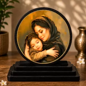 Premium Wooden Mother And Child Showpiece For Car Dashboard & Office Table | 4 X 4.5 Inch Sublimation Printed Decorative Stand | 4 Mm MDF | Home Decor | Made In India (F33593) Premium Wooden Mother And Child Showpiece For Car Dashboard & Office Table | 4 X 4.5 Inch Sublimation Printed Decorative Stand | 4 Mm MDF | Home Decor | Made In India (F33593)