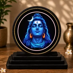 Premium Wooden Lord Shiva Showpiece For Car Dashboard & Office Table | 4 X 4.5 Inch Sublimation Printed Decorative Stand | 4 Mm MDF | Home Decor | Made In India (F33605) Premium Wooden Lord Shiva Showpiece For Car Dashboard & Office Table | 4 X 4.5 Inch Sublimation Printed Decorative Stand | 4 Mm MDF | Home Decor | Made In India (F33605)